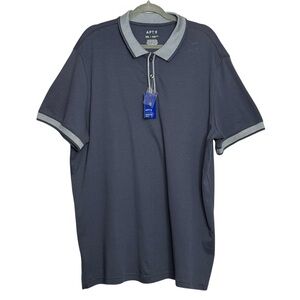 Apt. 9 Premier Flex Blue Polo Shirt Men's Size XXL